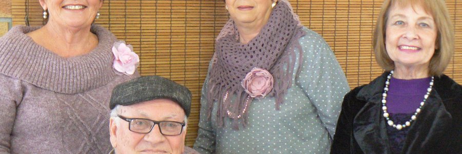 Vlnr is Aletta Lochner, Eddie  Barnard, Marie de Jager en Corra Helberg van Corra’s